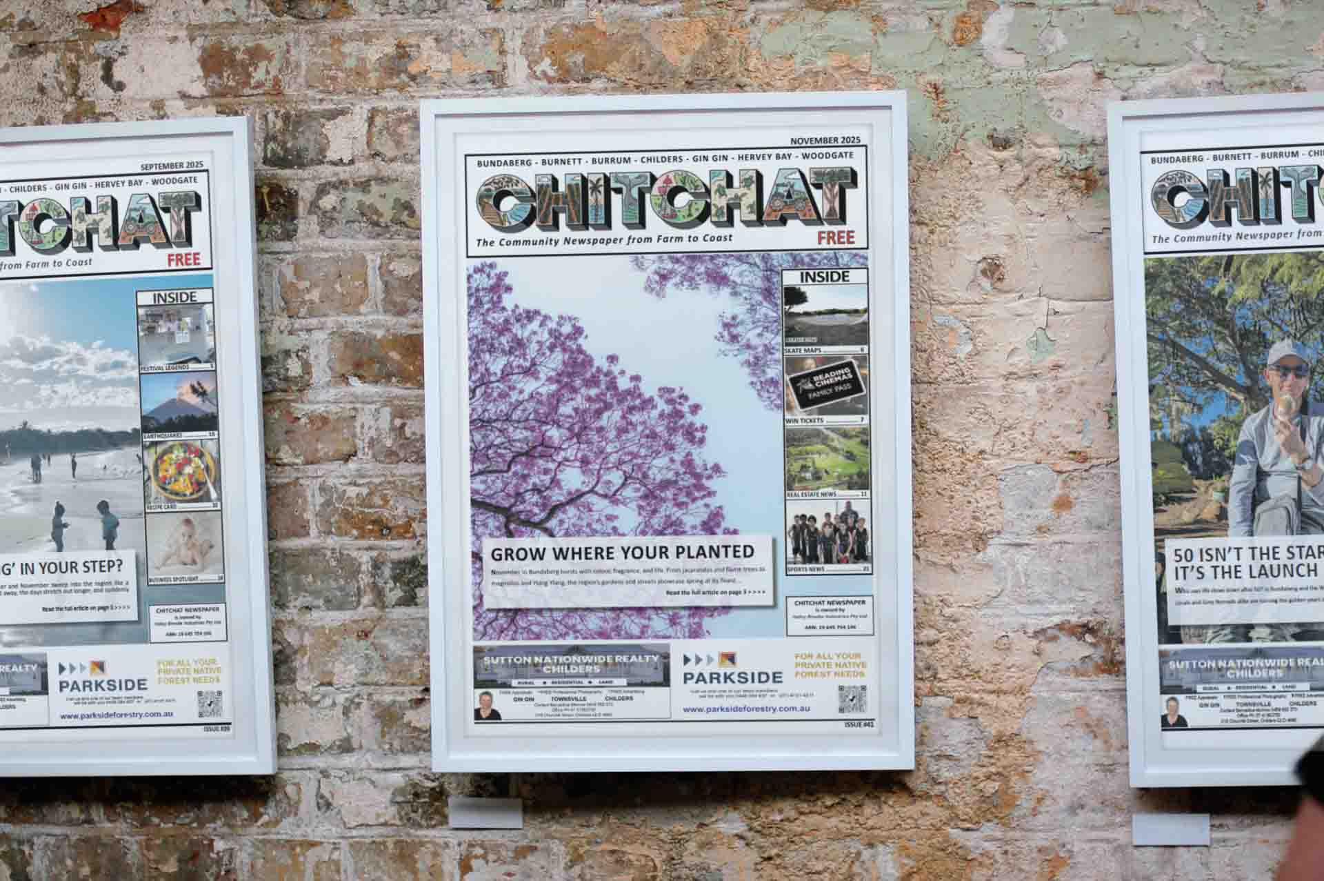 Front page news stories in the chitchat newspaper Bundaberg, Bargara, Childers, Woodgate