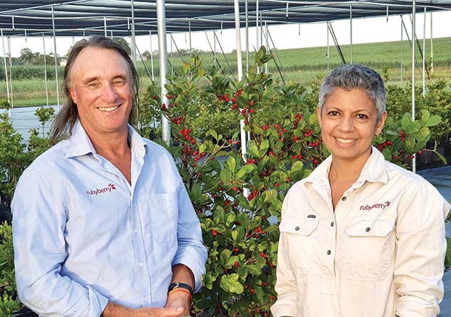 Chris Beckwith & Karen Pereira - Rubyberry - miracle fruit farm Australia - Childers
