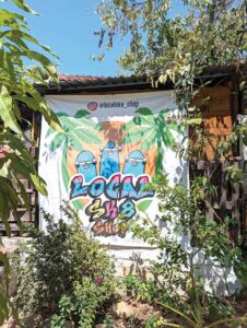 Puerto Escondido - Sk8 Church - Miguel and Erika Rios - Sign out the front of Skate Shop