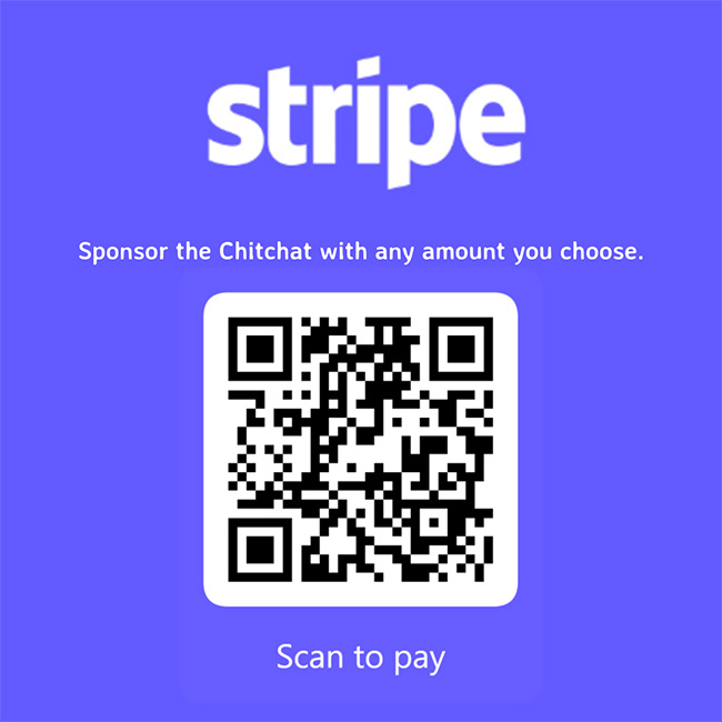 stripe qr code chitchat newspaper front page at the local beach near Bargara